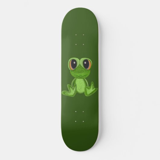 Mijn groene kikkervisje persoonlijk skateboard (Voorkant)