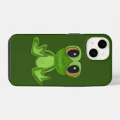 Mijn groene kikkervriend iPhone hoesje (Achterkant horizontaal)