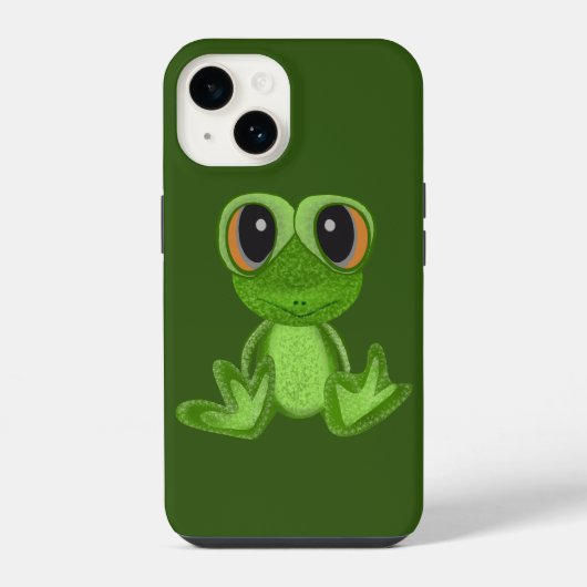 Mijn groene kikkervriend iPhone hoesje (Achterkant)