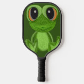 Mijn groene kikkervriend pickleball paddle (Achterkant)