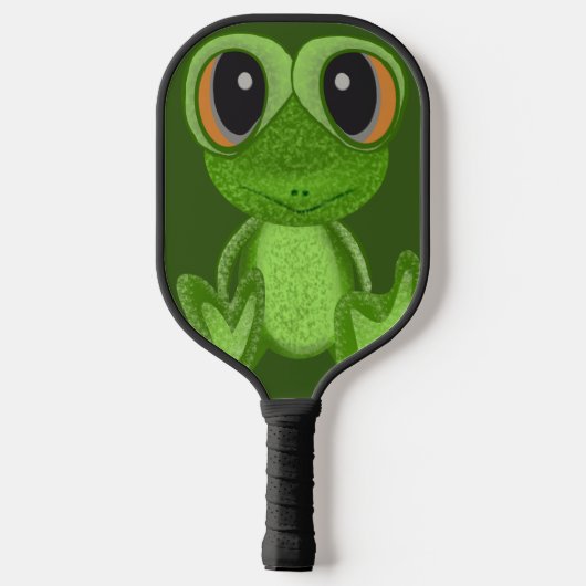 Mijn groene kikkervriend pickleball paddle (Achterkant)
