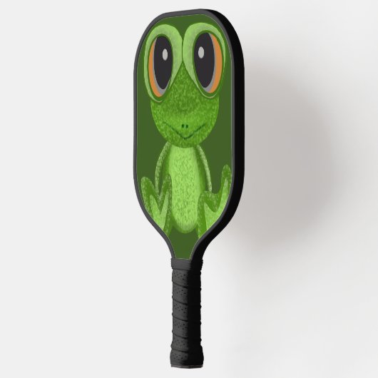 Mijn groene kikkervriend pickleball paddle (Links)