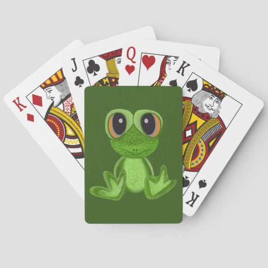 Mijn groene kikkervriend pokerkaarten (Achterkant)