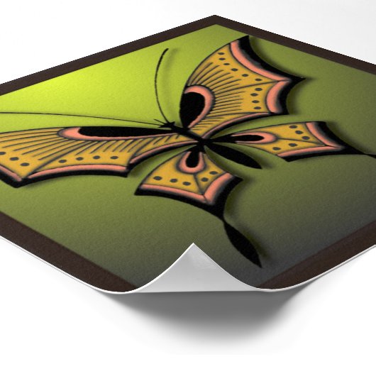 Mijn groene vlinder poster (Hoek)