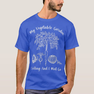 Mijn groenten tuin noemt grappige vegetariër Ga T-shirt