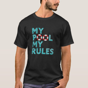 Mijn groep Mijn regels Ocean Swimmer Funny Swimm T-shirt