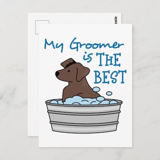 Mijn Groomer Briefkaart (Voorkant / Achterkant)