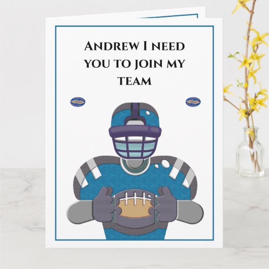 Mijn Groomman Uitnodiging voorstel Bruiloft (Gele Bloem)