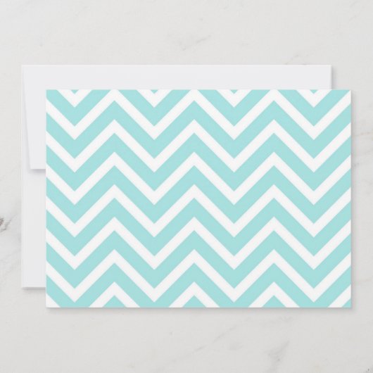 Mijn Groomsman Aqua Blue Zigzag Pattern Kaart (Achterkant)
