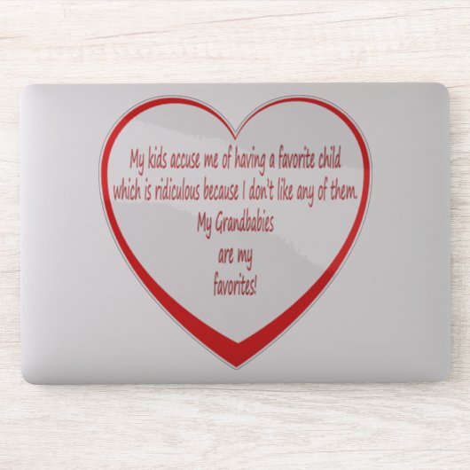 Mijn grootbaby's zijn mijn favorieten sticker (Computer)