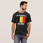 Mijn grootmoeder is Belgisch Pride Belgisch Vlag T-shirt (Voorkant volledig)