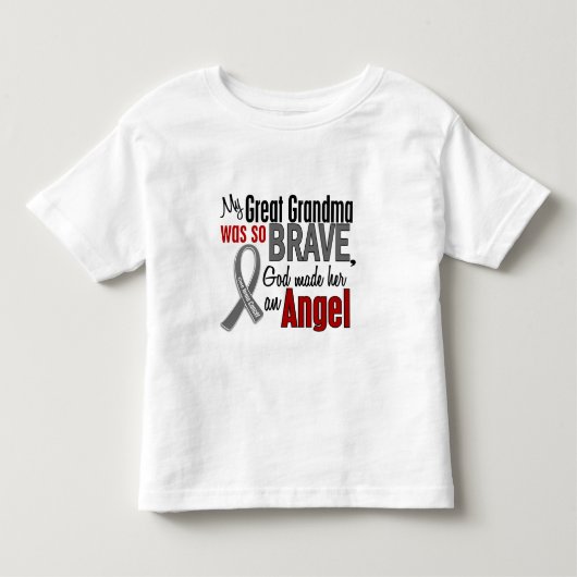 Mijn grootmoeder is een engel 1 hersenkanker kinder shirts (Voorkant)