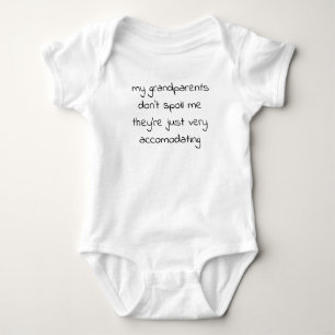 Mijn grootouders verwennen me geen Baby-bodysuit Romper