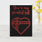 Mijn grootste Gift Glitter Valentijn Kaart (Gele Bloem)