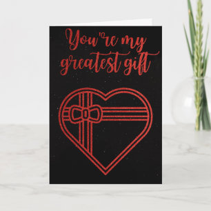 Mijn grootste Gift Glitter Valentijn Kaart