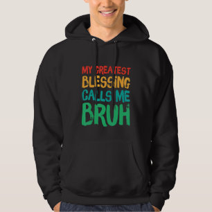 Mijn grootste verslaafden noemen mij Bruh Retro va Hoodie