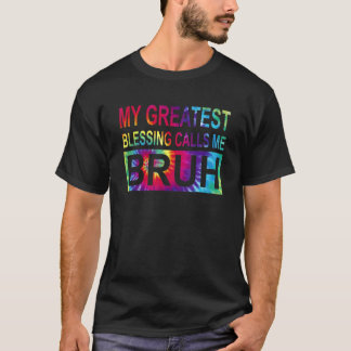 Mijn grootste zegeltje noemt me Bruh Tie Pap Mam T-shirt