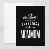 Mijn grootste zegeningen noemen me mam bedankkaart (Voorkant / Achterkant)