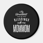 Mijn grootste zegeningen noemen me mam magneet (Voorkant)