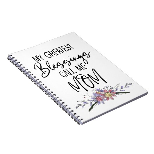 Mijn grootste zegeningen noemen me mam notitieboek (Rechterzijde)