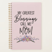 Mijn grootste zegeningen noemen me mam planner (Voorkant)