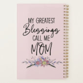Mijn grootste zegeningen noemen me mam planner (Achterkant)