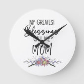 Mijn grootste zegeningen noemen me mam ronde klok (Voorkant)