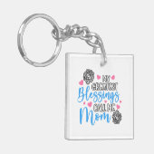 Mijn grootste zegeningen noemen me mam sleutelhanger (Voorkant Links)
