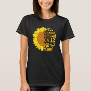 Mijn grootste zegeningen noemen me Nonna Moederdag T-shirt