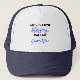 Mijn grootste zegeningen noemen mij opa zwart trucker pet