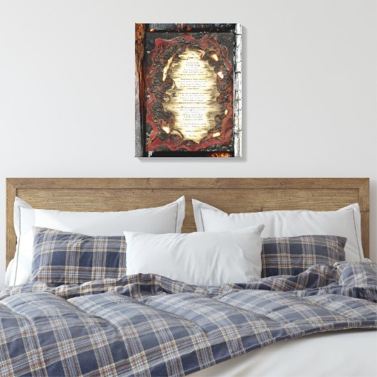 Mijn grootste zonde canvas afdruk (Insitu (Slaapkamer))