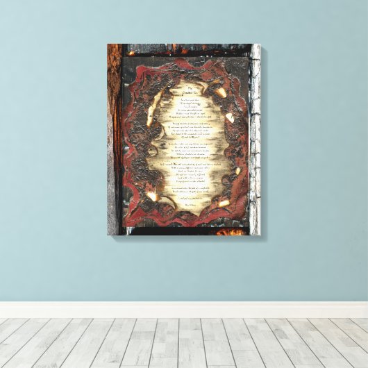 Mijn grootste zonde canvas afdruk (Insitu (Houten vloer))