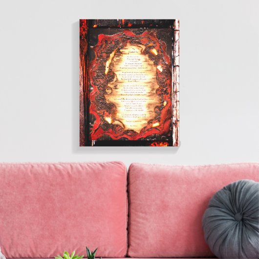 Mijn grootste zonde canvas afdruk (Insitu (Woonkamer))