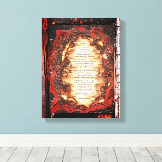 Mijn grootste zonde canvas afdruk (Insitu (Houten vloer))