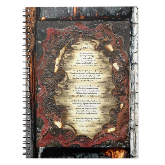 Mijn grootste zonde notitieboek (Voorkant)