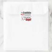 Mijn grootvader is een engelenlongkanker ronde sticker (Tas)