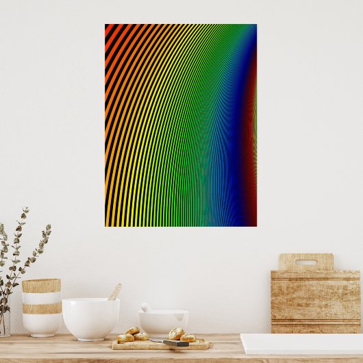 Mijn Groovy Rainbow Poster (Keuken)