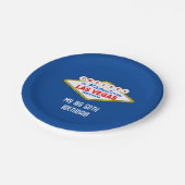 Mijn grote 50e verjaardag Vegas Paper Bord (Gekanteld)