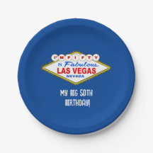 Mijn Grote 50e Verjaardag Vegas Papieren Bord
