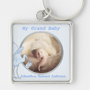Mijn Grote Baby Boy Baby Foto Sleutelhanger