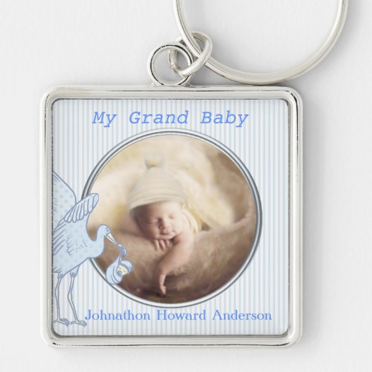 Mijn Grote Baby Boy Baby Foto Sleutelhanger (Voorkant)