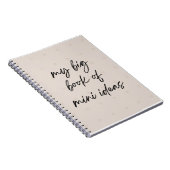 "Mijn grote boek met mini-ideeën" Notitieboek (Rechterzijde)