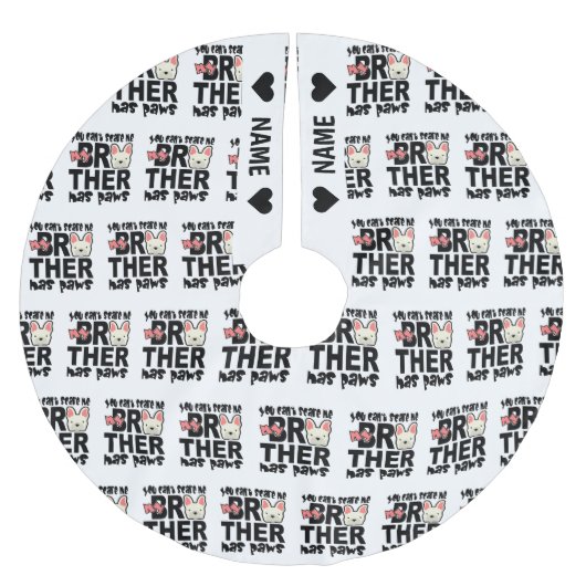 Mijn grote broer heeft pokken kerstboom rok (Voorkant)