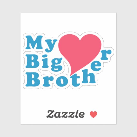 Mijn grote broer liefde sticker (Vel)