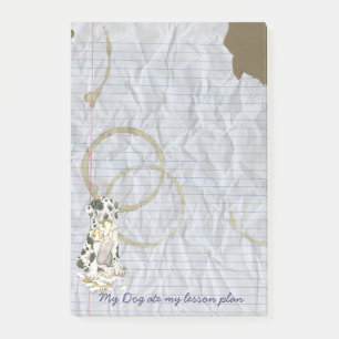 Mijn grote Dane Ate mijn Lesson Plan Post-it® Notes