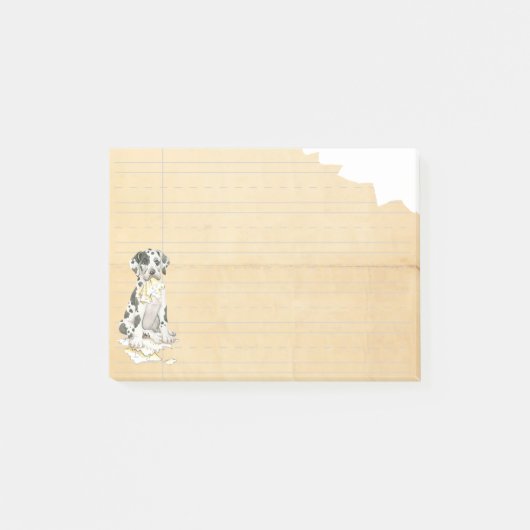 Mijn grote dane Ate mijn thuiswerk Post-it® Notes (Voorkant)