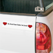 Mijn grote deen denkt dat ik geweldig ben bumpersticker (Op Truck)