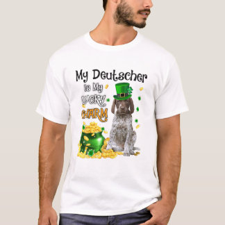 Mijn grote deen is mijn luie klusse klote hond-pat t-shirt