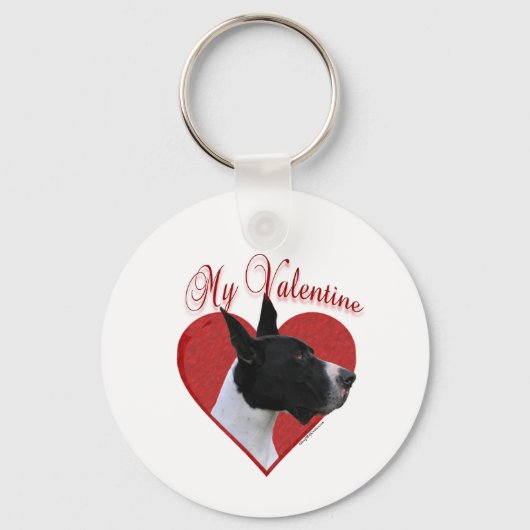 Mijn grote Deense Valentijn Sleutelhanger (Voorkant)