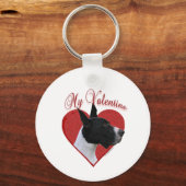 Mijn grote Deense Valentijn Sleutelhanger (Achterkant)